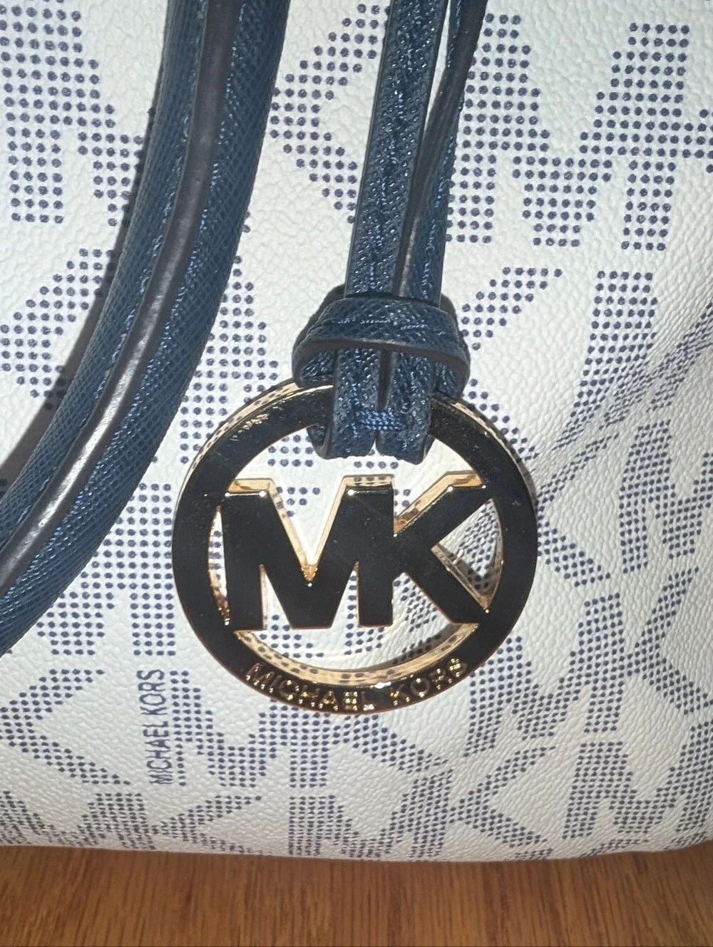 Michael Kors Blue & White Handbag